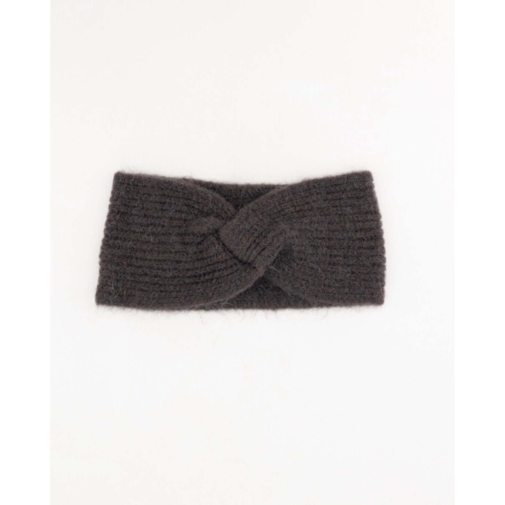 Gebreide haarband winter Vesper bruin