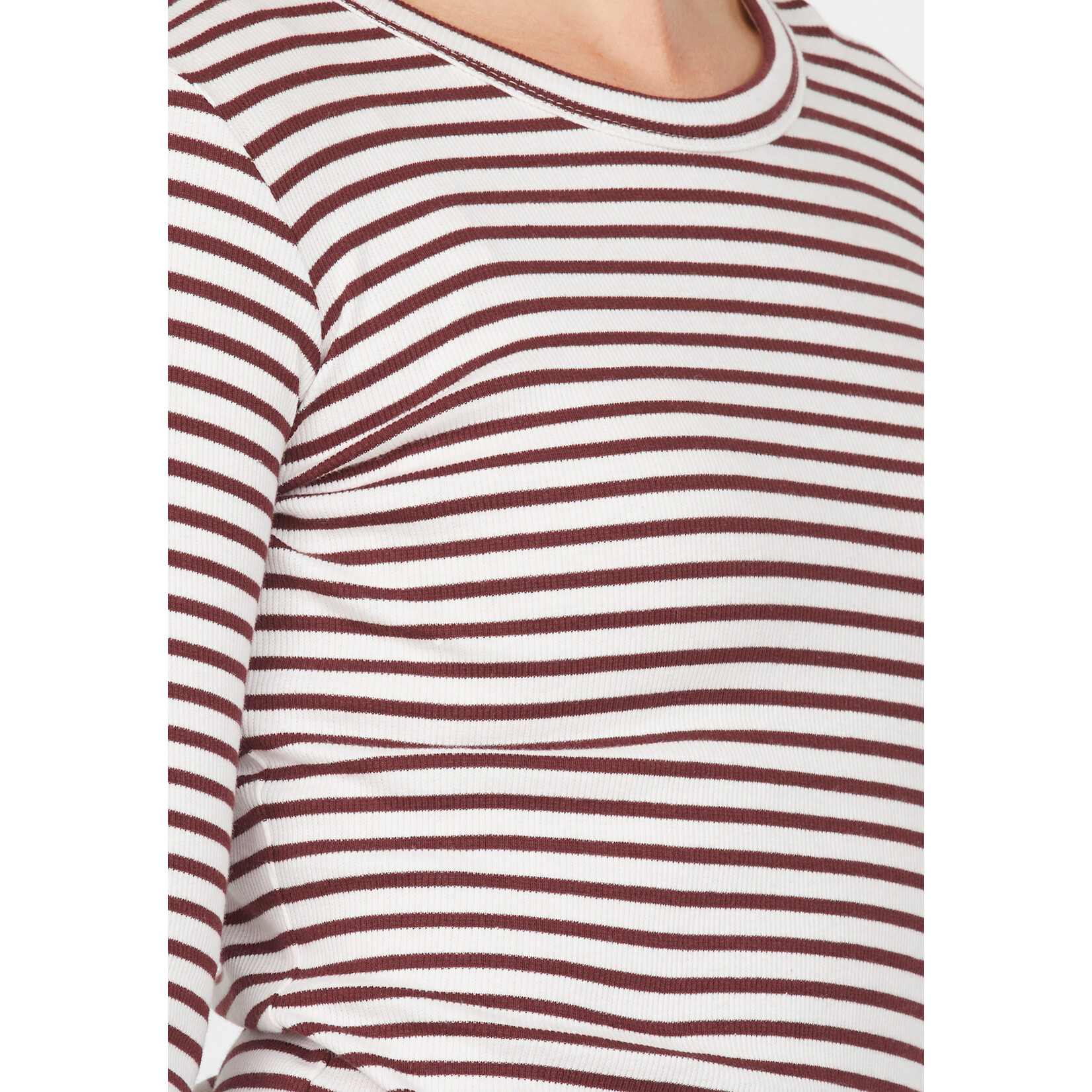 Sisters Point Eike LS stripe bordeaux