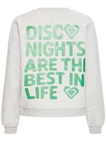 ICHI sweater Ihlela grijs print