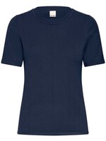 ICHI Ihluls shirt korte mouw navy