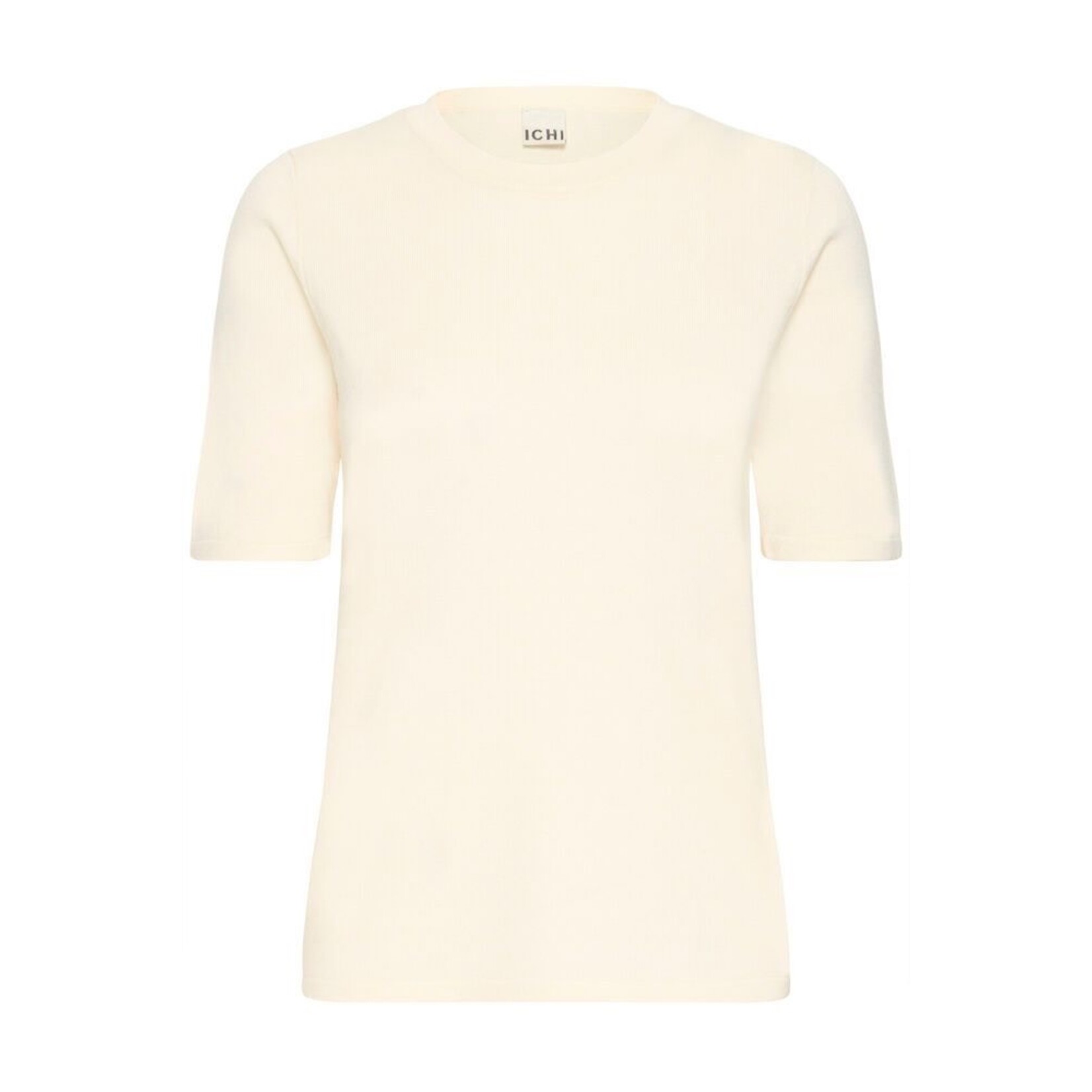 ICHI Ihluls shirt korte mouw beige