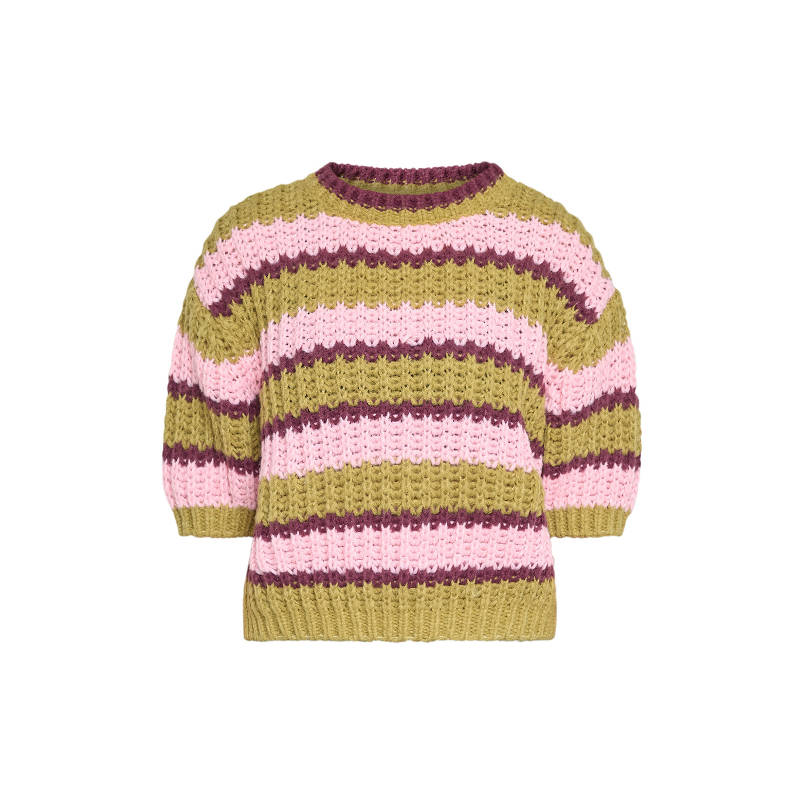 Sisters Point Krissy gebreide trui lime