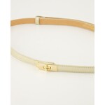 Leren riem Vera one size goud