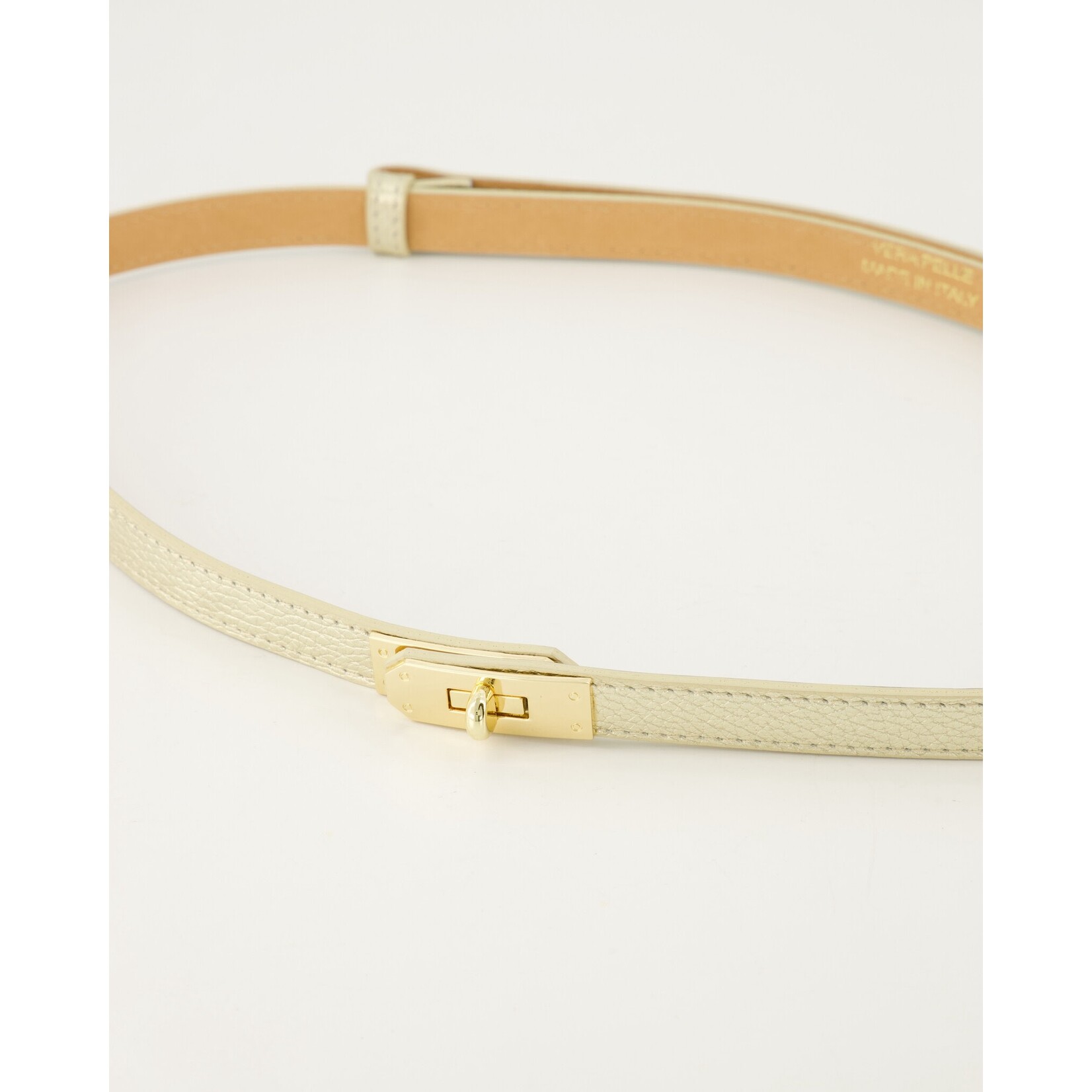Leren riem Vera one size goud