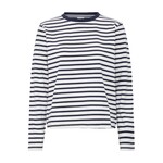 ICHI Ihmira loose long sleeve streep navy