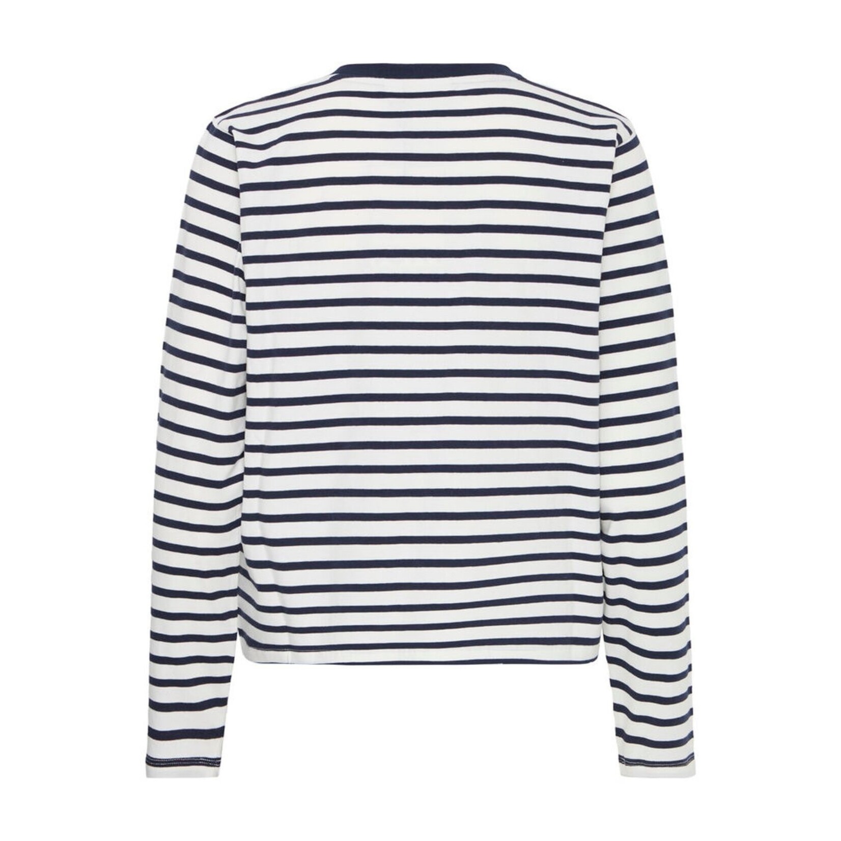 ICHI Ihmira loose long sleeve streep navy