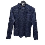 Kanten top Marie navy