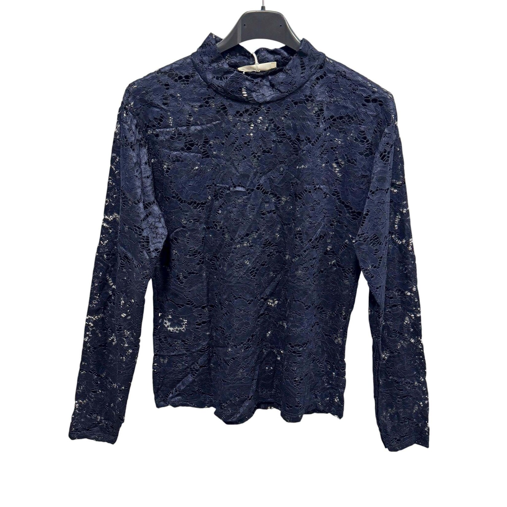Kanten top Marie navy