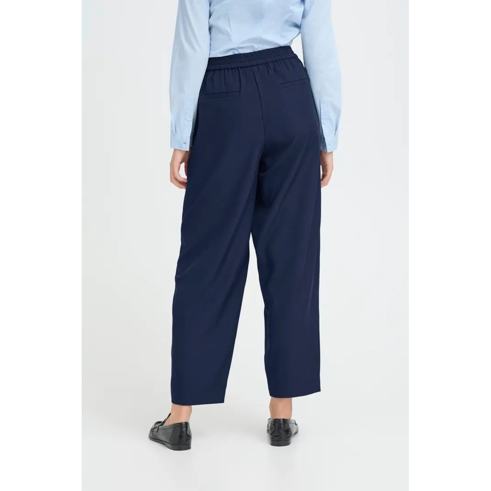 ICHI Ihfava Barrel pantalon navy