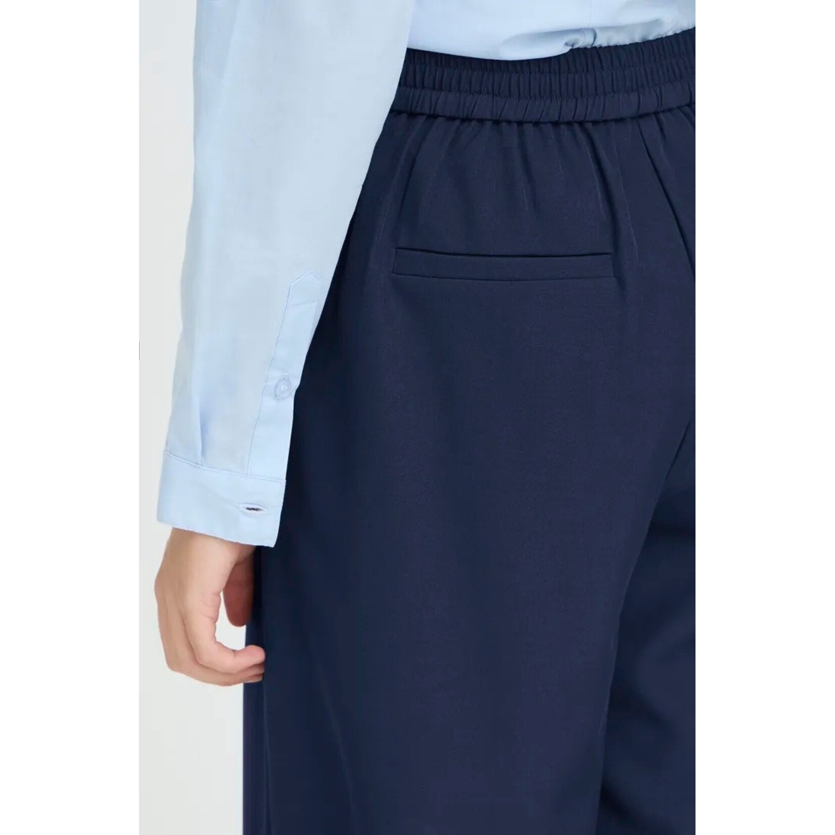 ICHI Ihfava Barrel pantalon navy