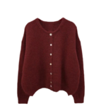 Gebreid vest Monica rood