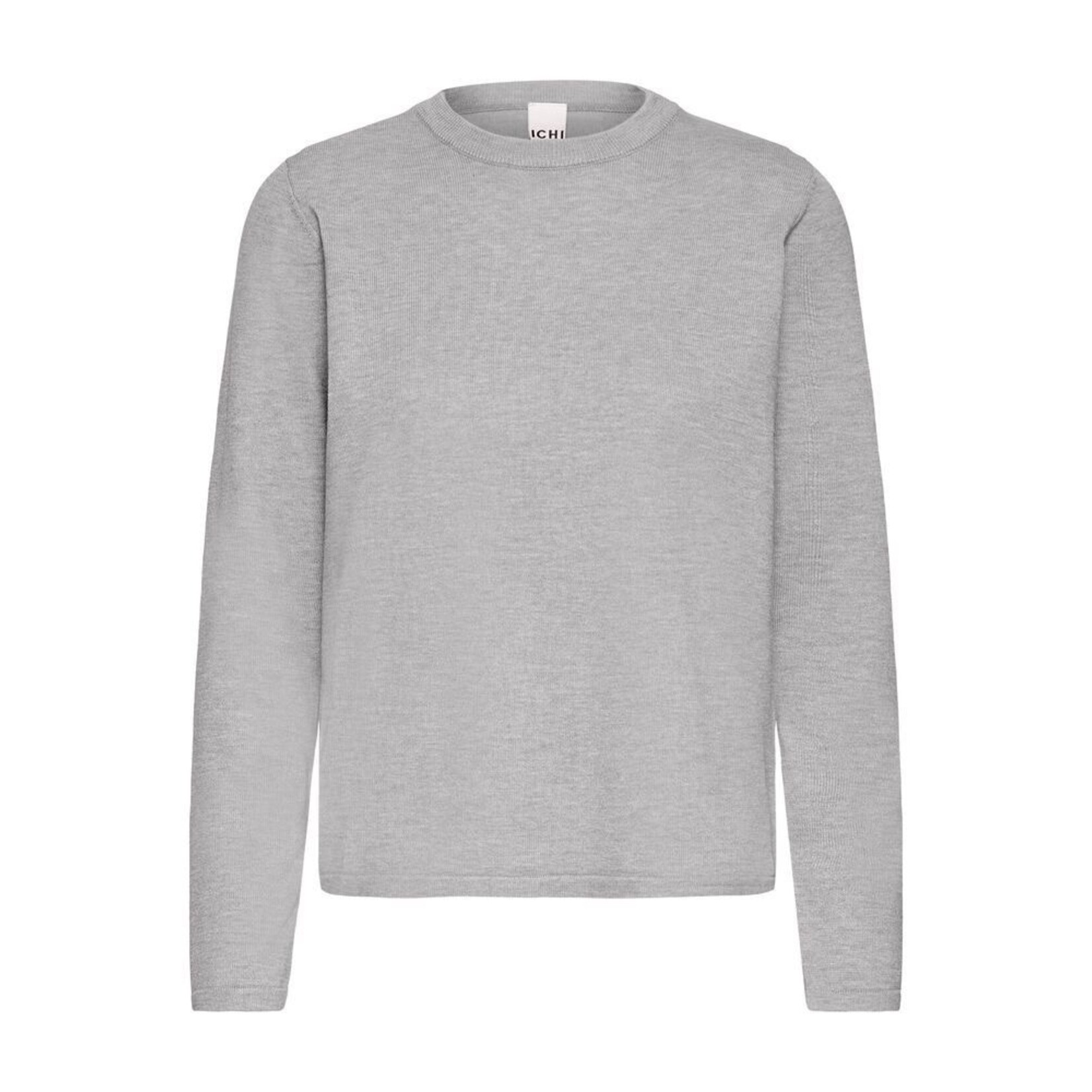 ICHI Ihluls LS top gebreid grijs