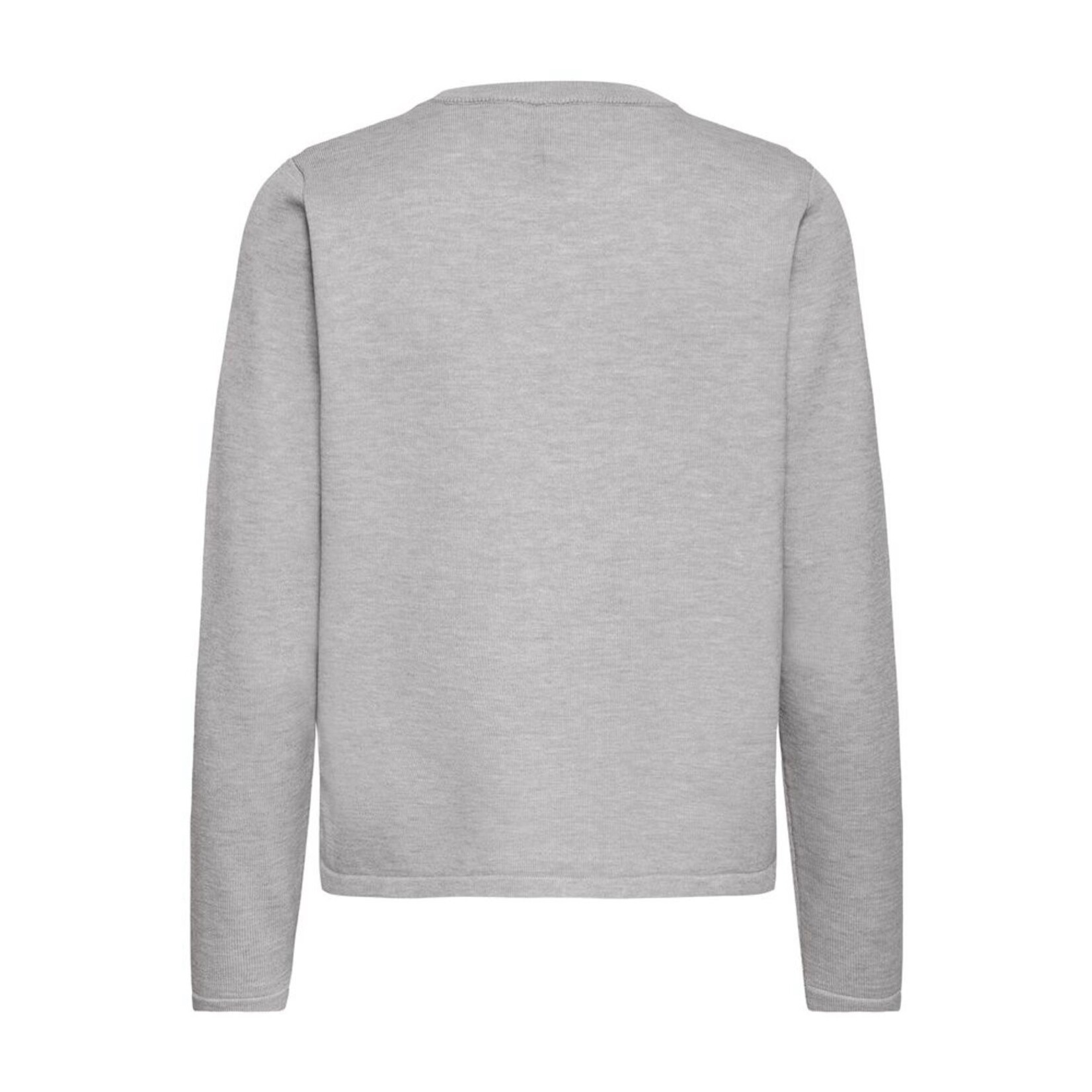 ICHI Ihluls LS top gebreid grijs