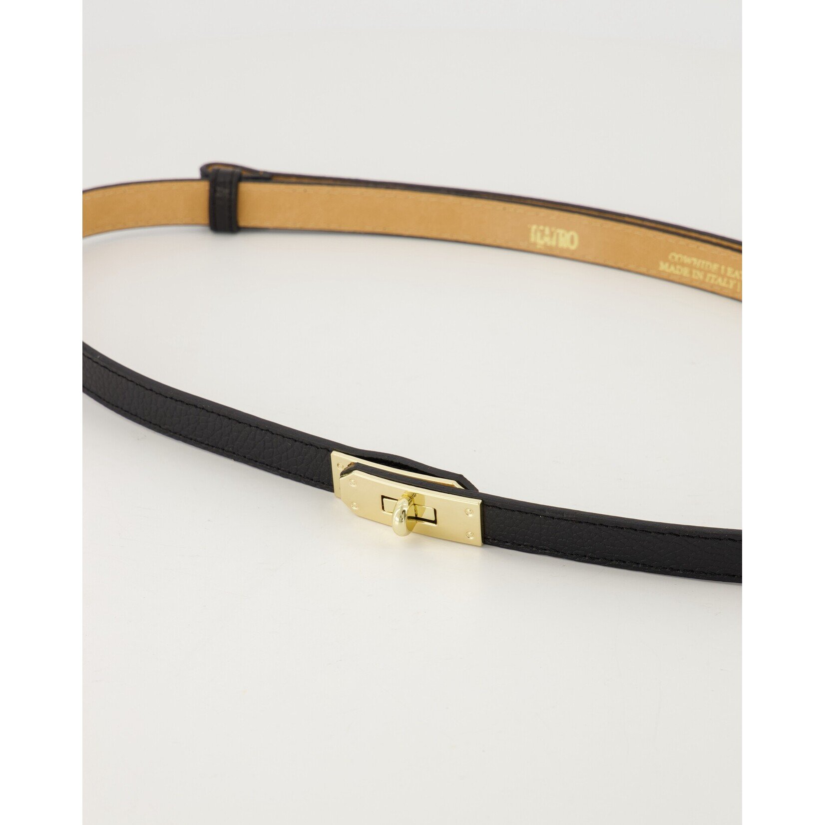 Leren riem Vera one size zwart