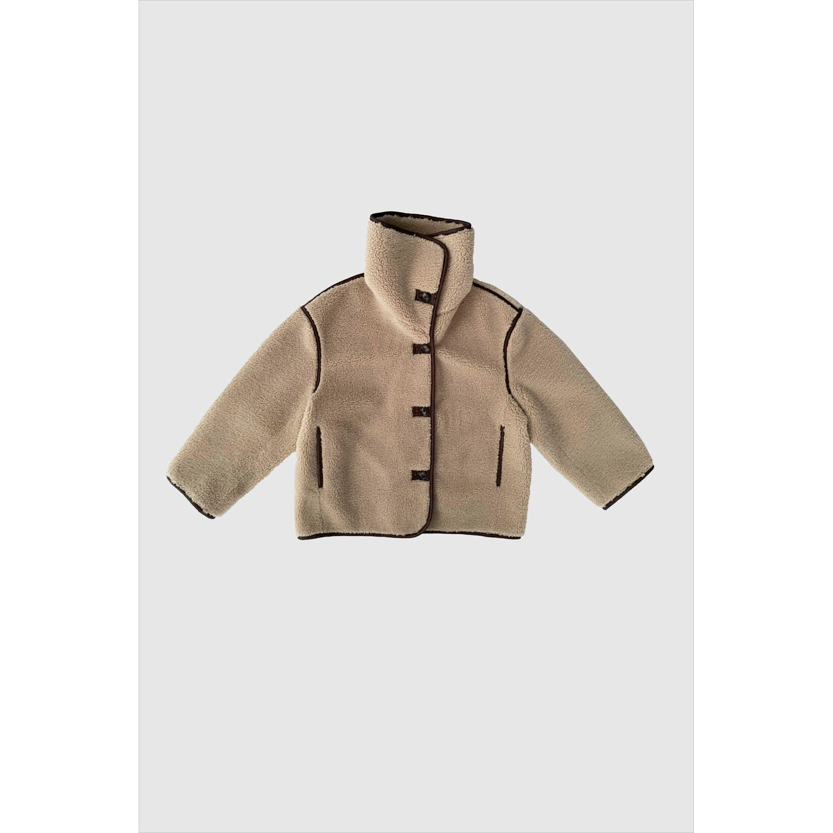 With Black With Black dajana teddy jas beige