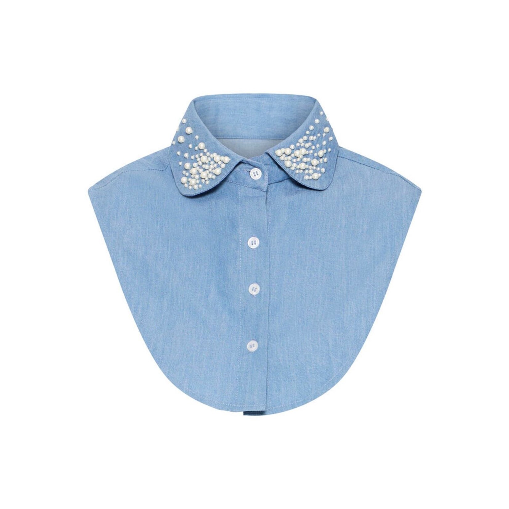 ICHI Iaanine kraagje parels blue