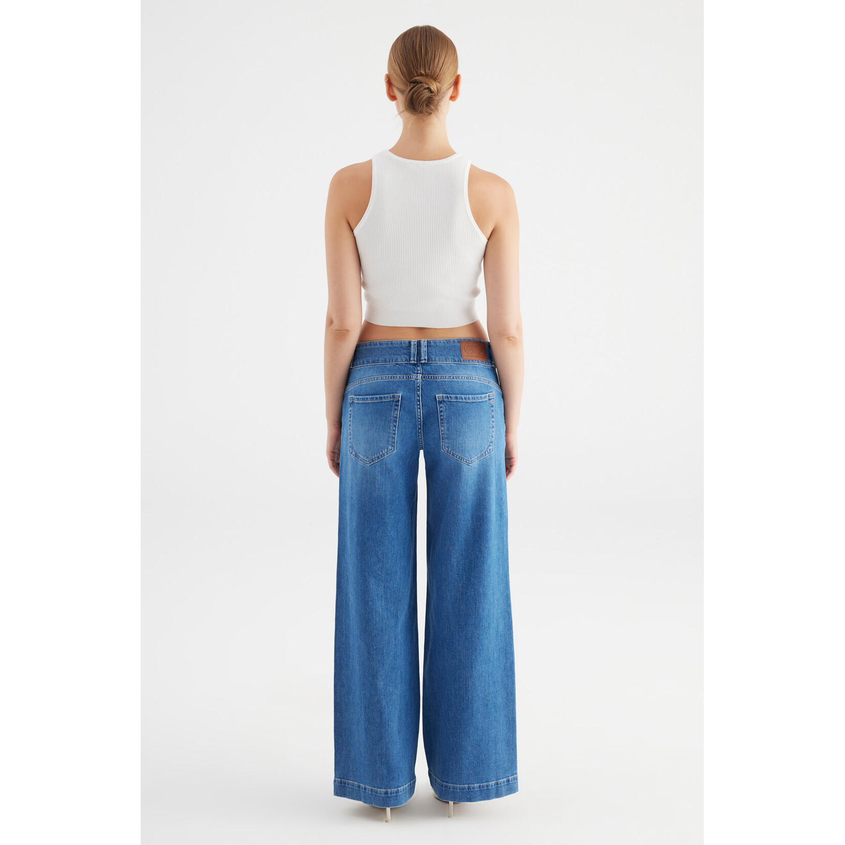 C.O.J. COJ jeans Carlotta wijd blauw