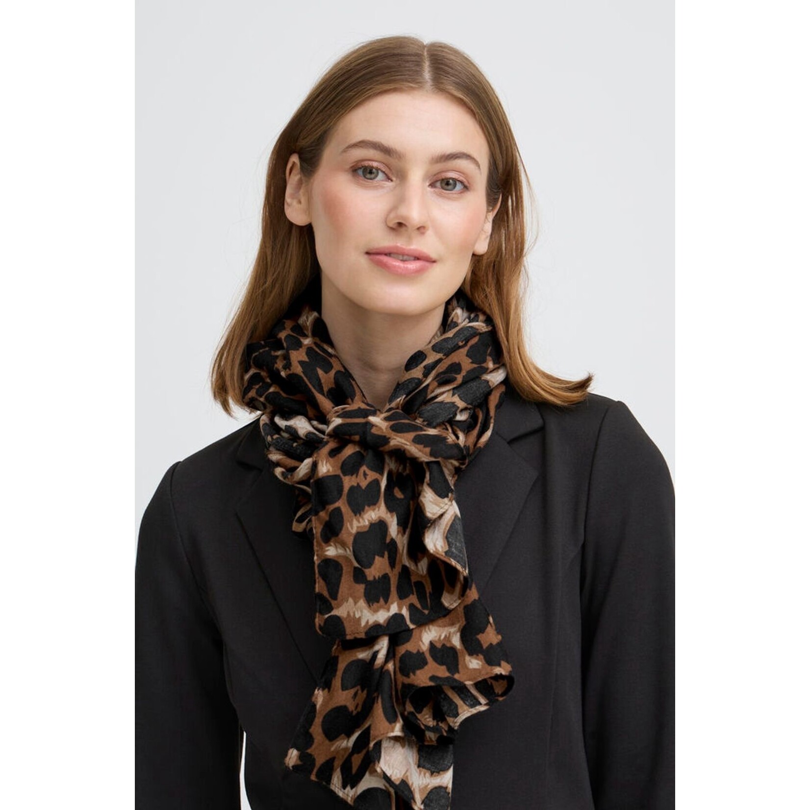 ICHI Iagate sjaal leopard