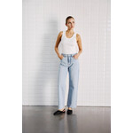 With Black Withblack Abigale HW straight jeans licht blauw