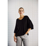 With Black WithBlack Josefine oversized V t-shirt black