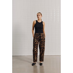 With Black Withblack Cleopatra leopard broek linnen