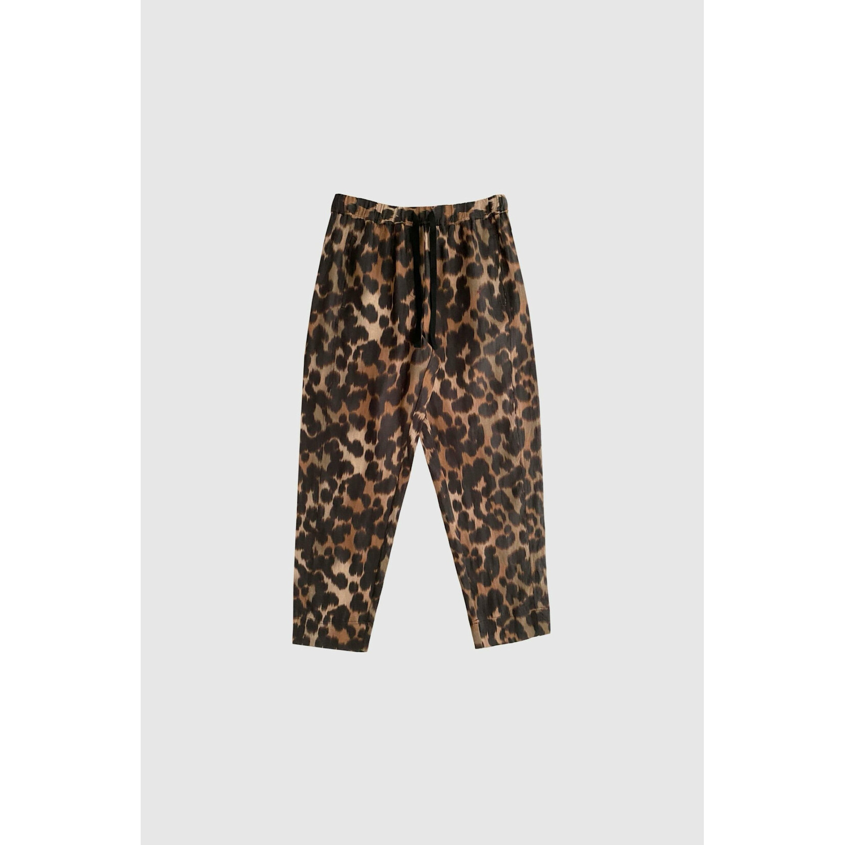 With Black Withblack Cleopatra leopard broek linnen