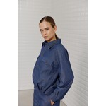 With Black Withblack Victoria indigo jacket blauw