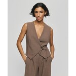 Moss Copenhagen gilet Darina bruin