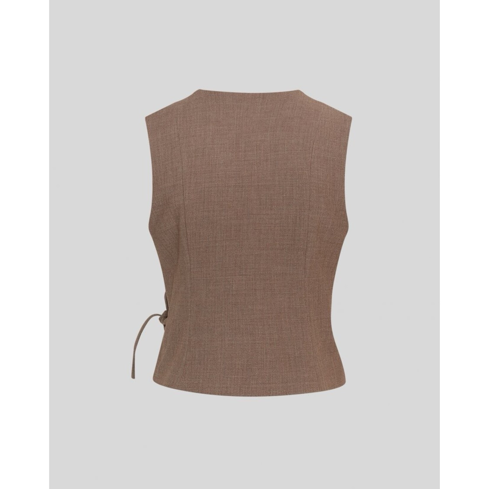 Moss Copenhagen gilet Darina bruin