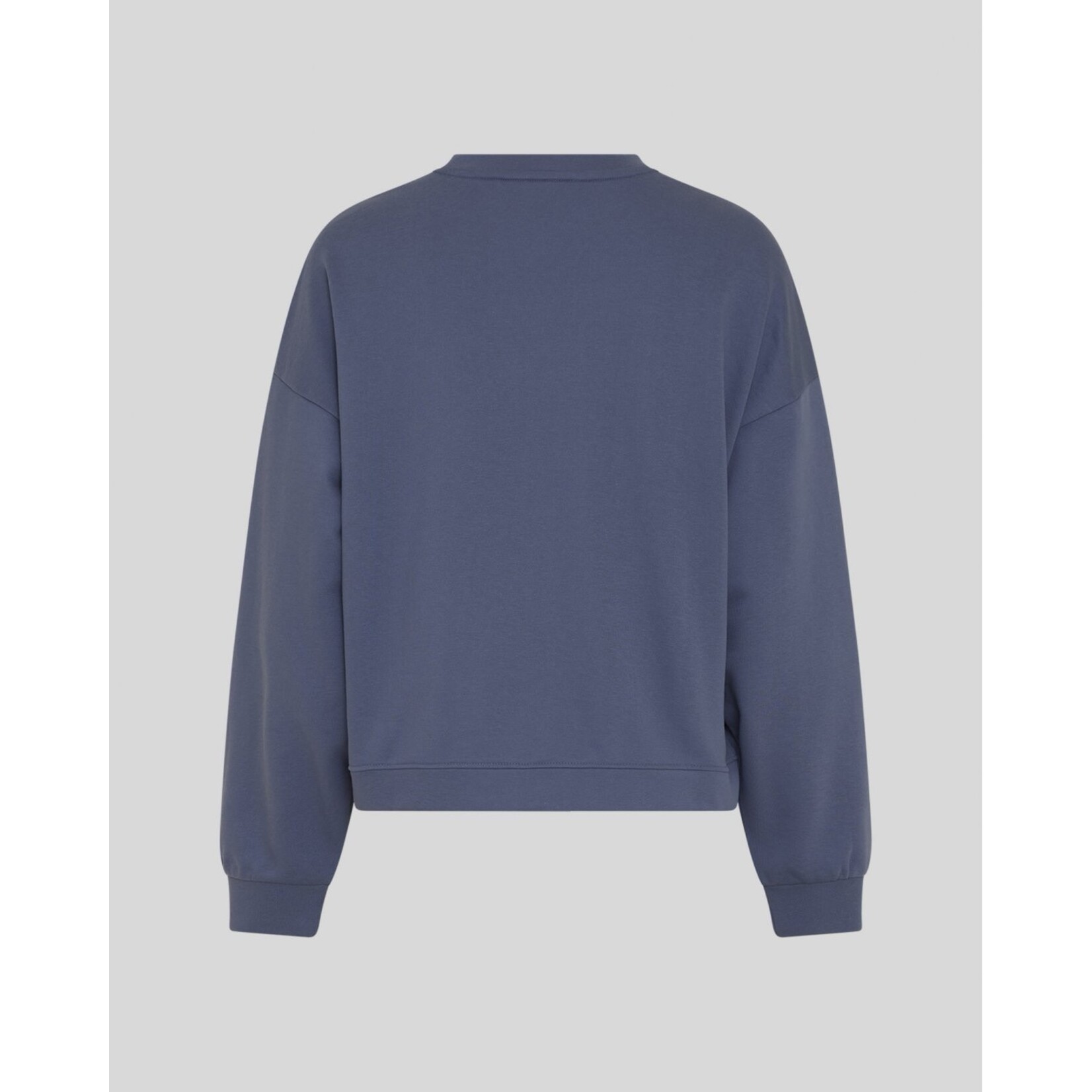 Moss Copenhagen Mela Briena  MSCH logo sweater blauw