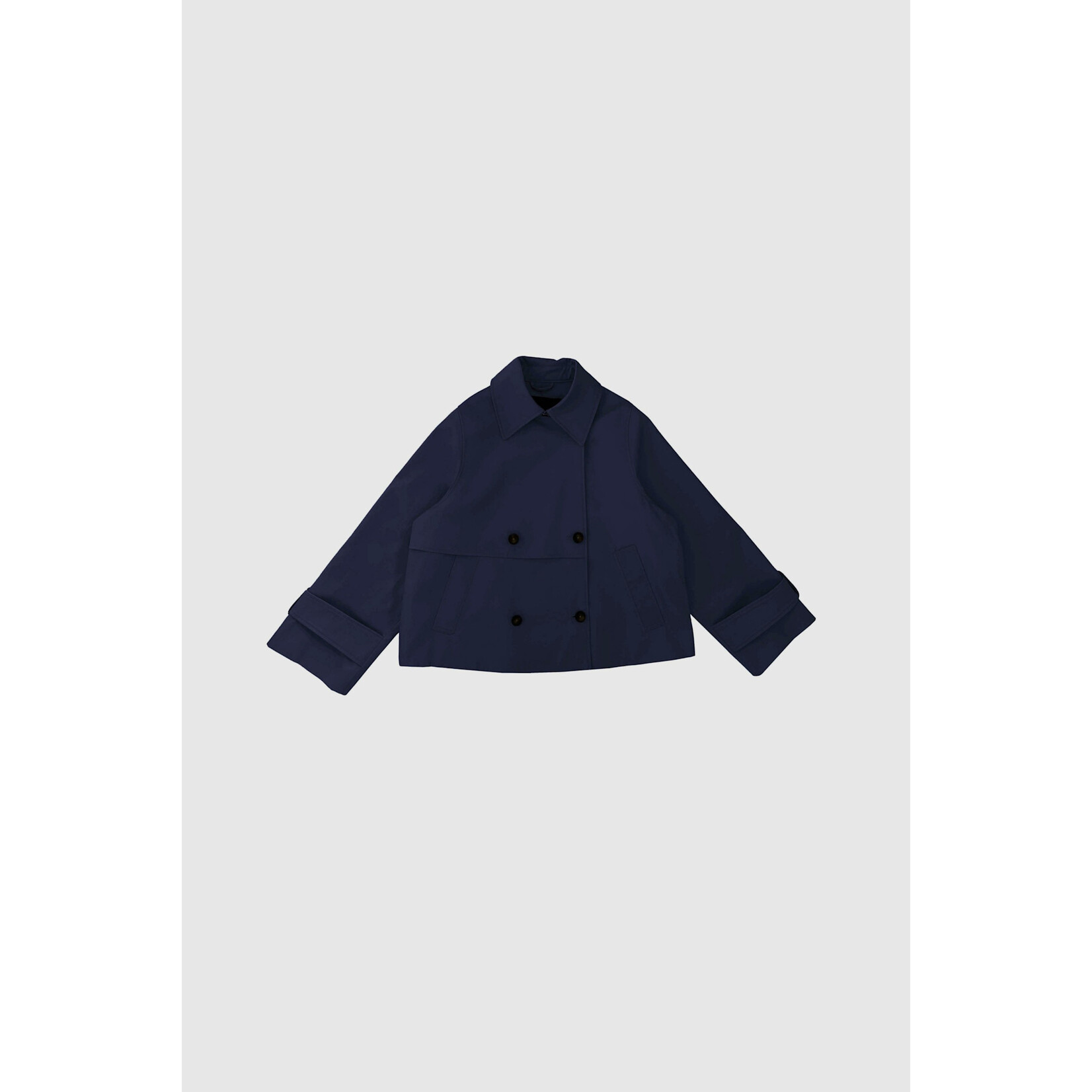 With Black Withblack korte trenchcoat Ophelia navy