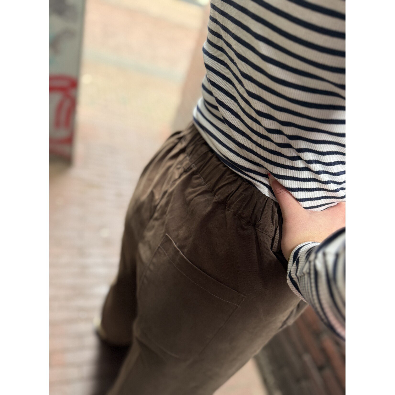 Sisters Point barrel pantalon Edith bruin