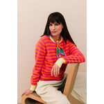 Vestje streep Merel oranje/rood/geel