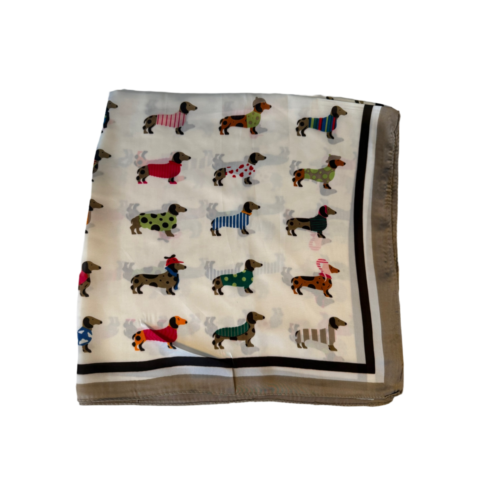 Sjaaltje teckel taupe