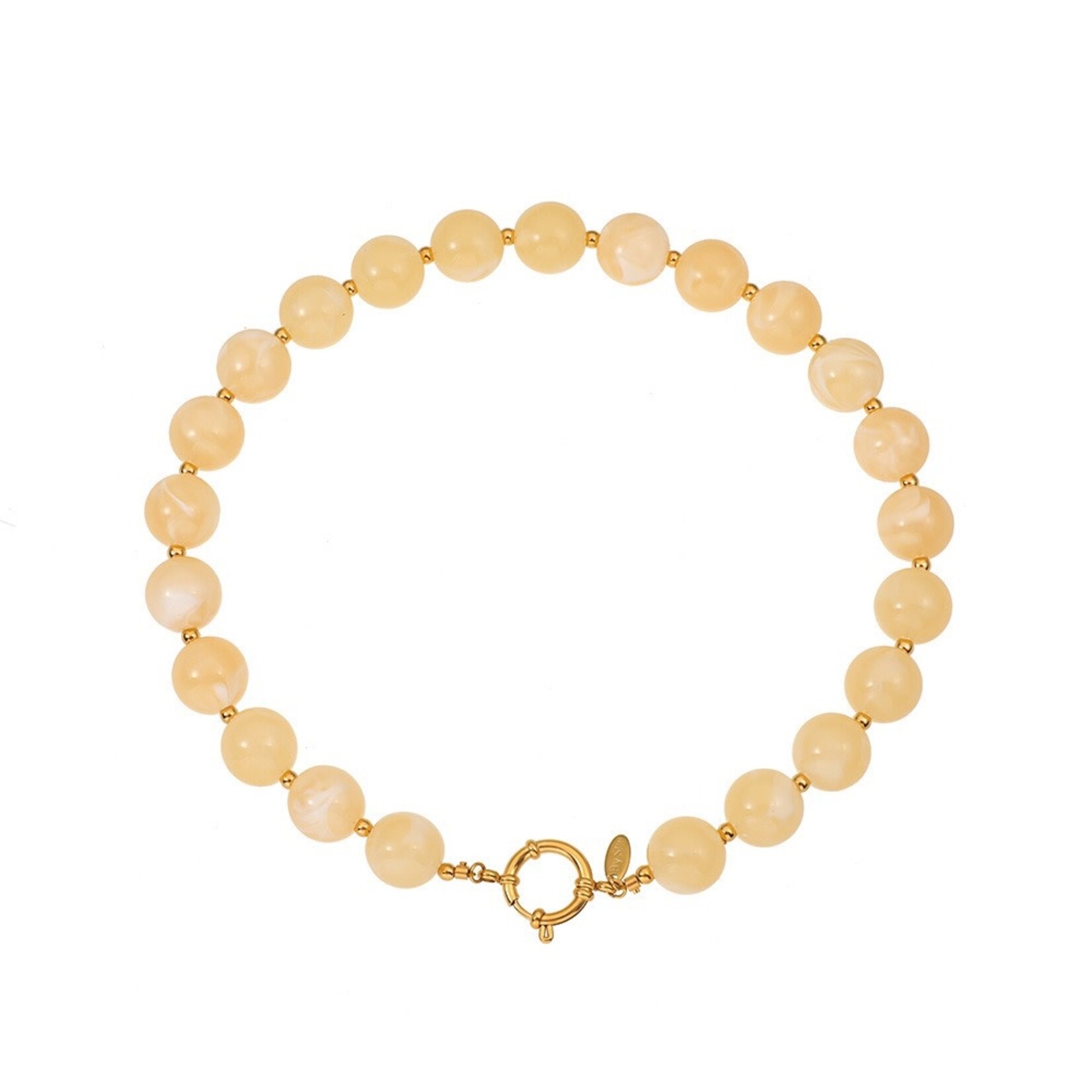 ByShir BY SHIR KETTING LUXE KRALEN GEEL