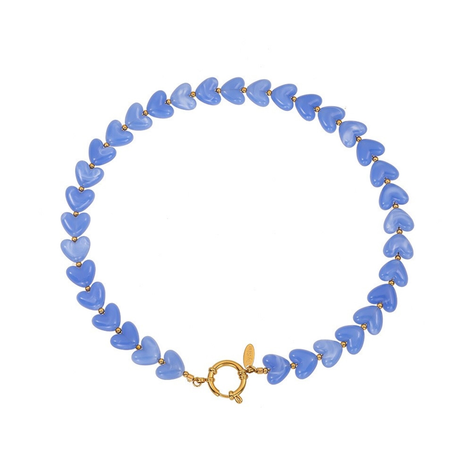 ByShir BY SHIR KETTING LUXE HART BLAUW