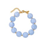 ByShir BY SHIR ARMBAND LUXE KRALEN BLAUW