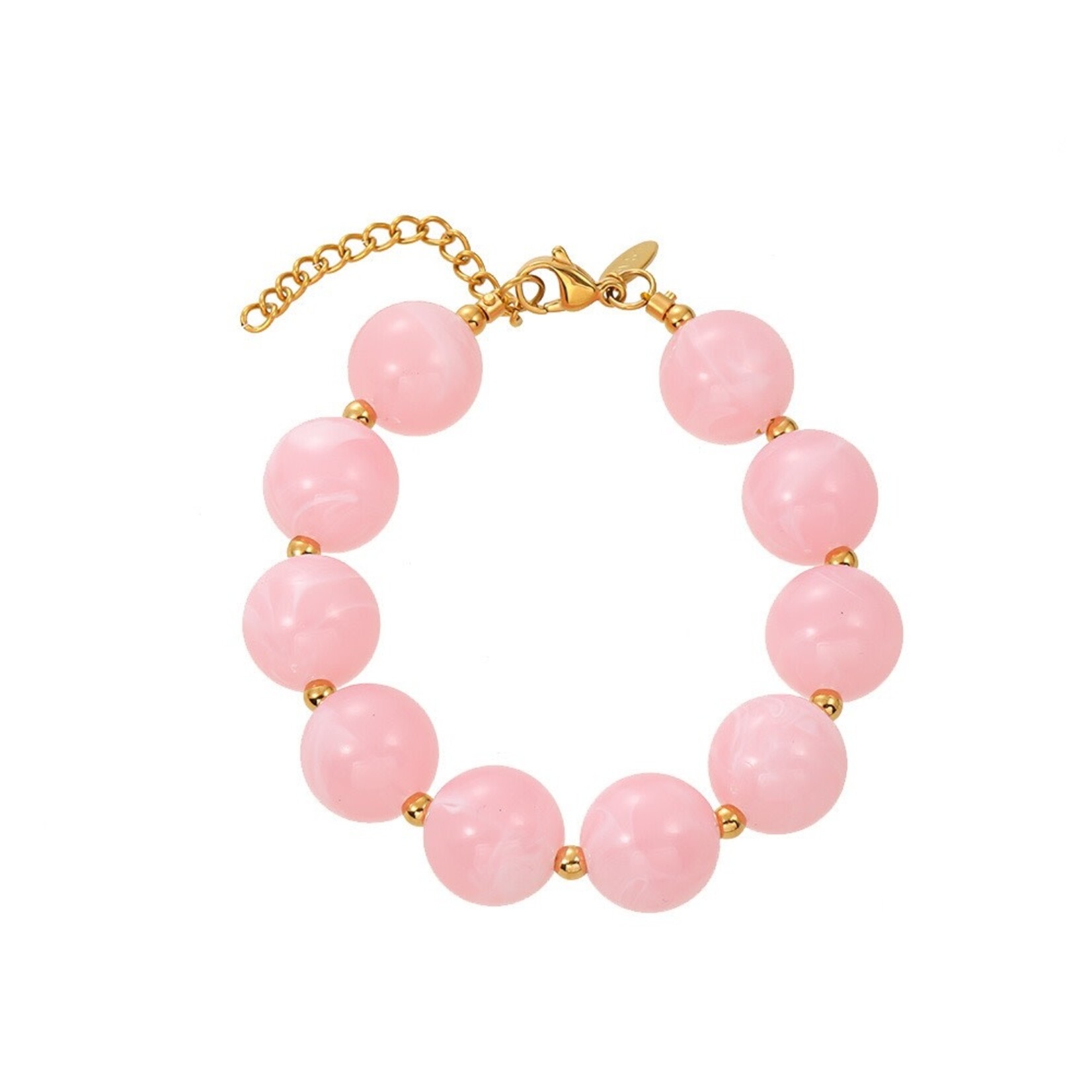 ByShir BY SHIR ARMBAND LUXE KRALEN ROZE