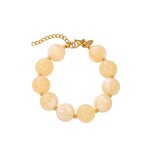 ByShir BY SHIR ARMBAND LUXE KRALEN GEEL