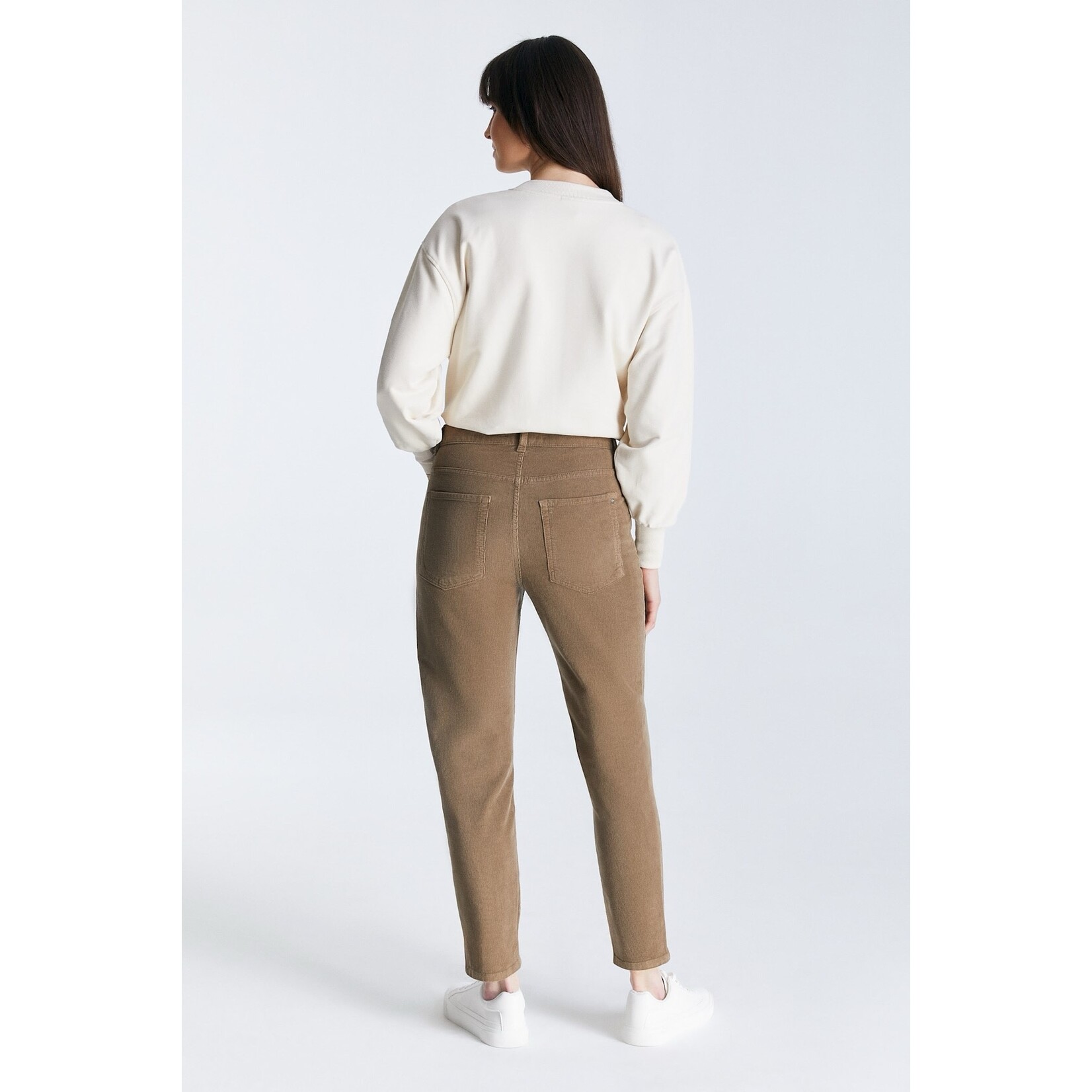 C.O.J. COJ Mom jeans Victoria Beige cord