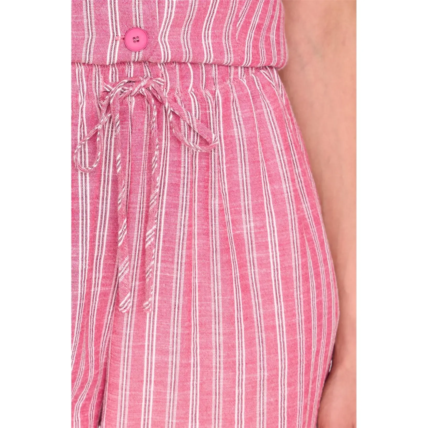 24Colours 24Colours  broek Jannie streep roze