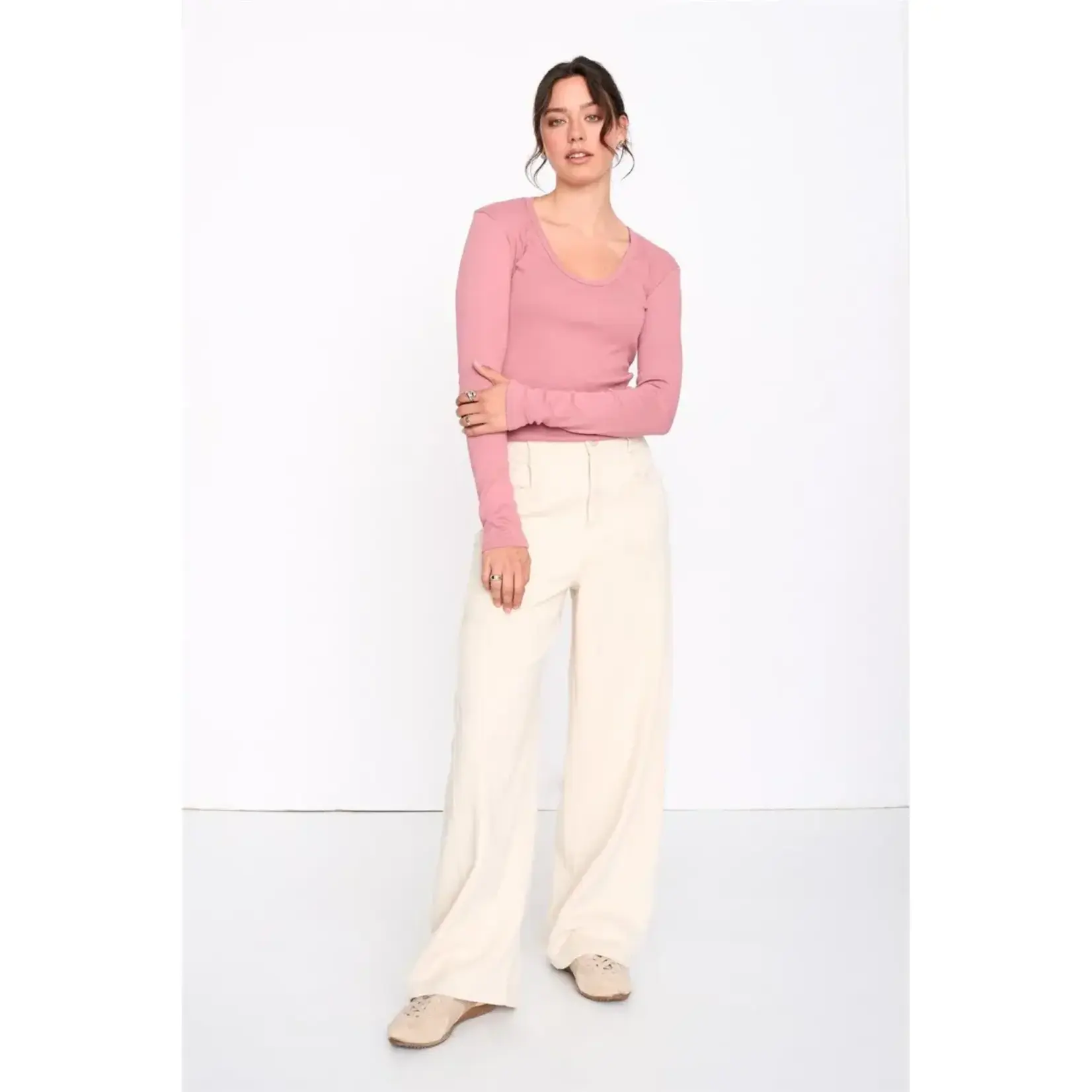 24Colours 24Colours longsleeve Merel roze