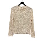 Kanten top Julia beige