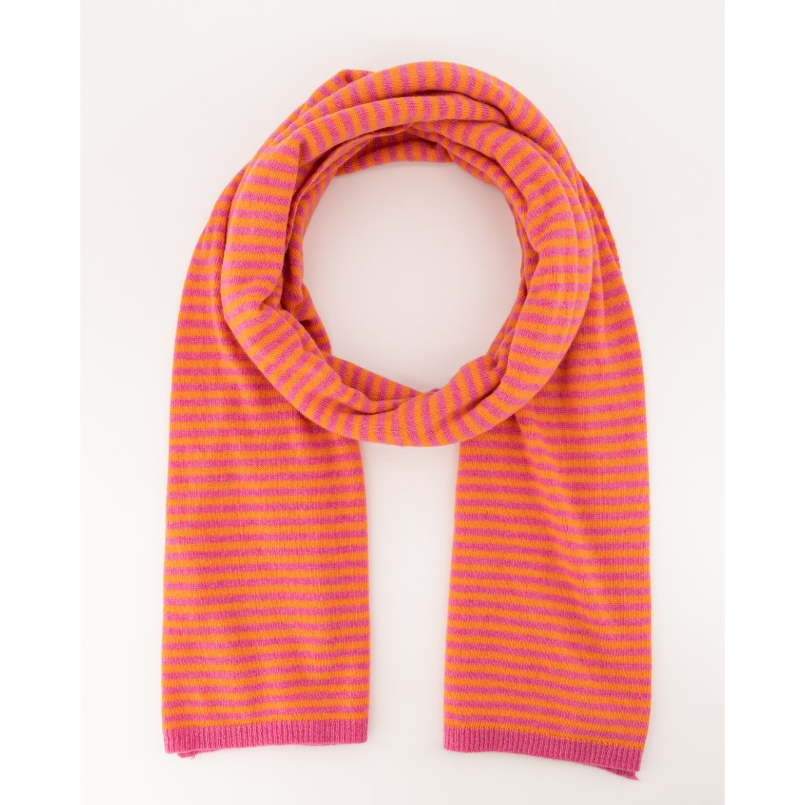 Sjaal Cassy streep oranje / roze