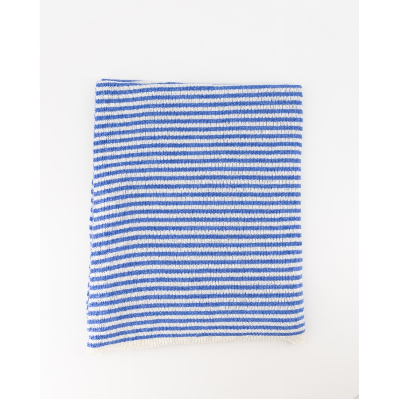 Sjaal Cassy streep licht blauw