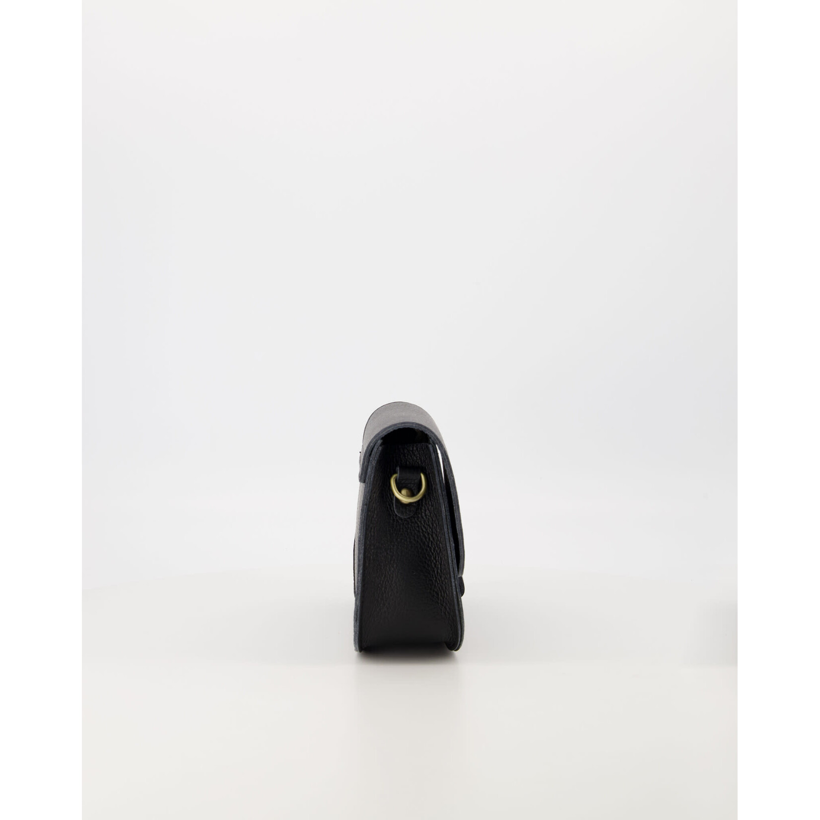 Leren tas Flora zwart