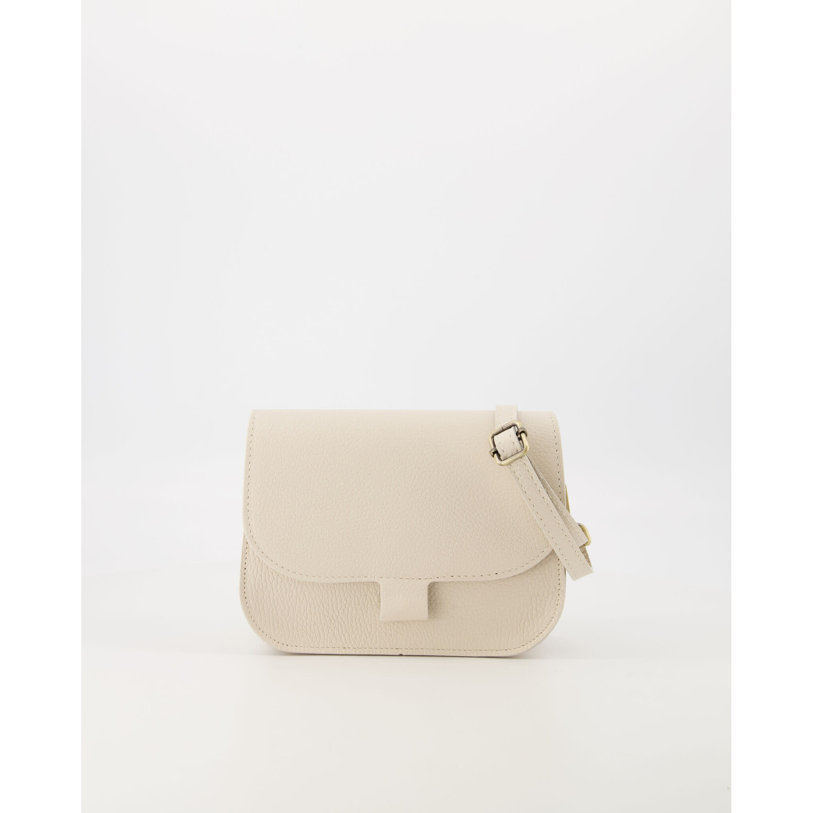 Leren tas Flora ecru