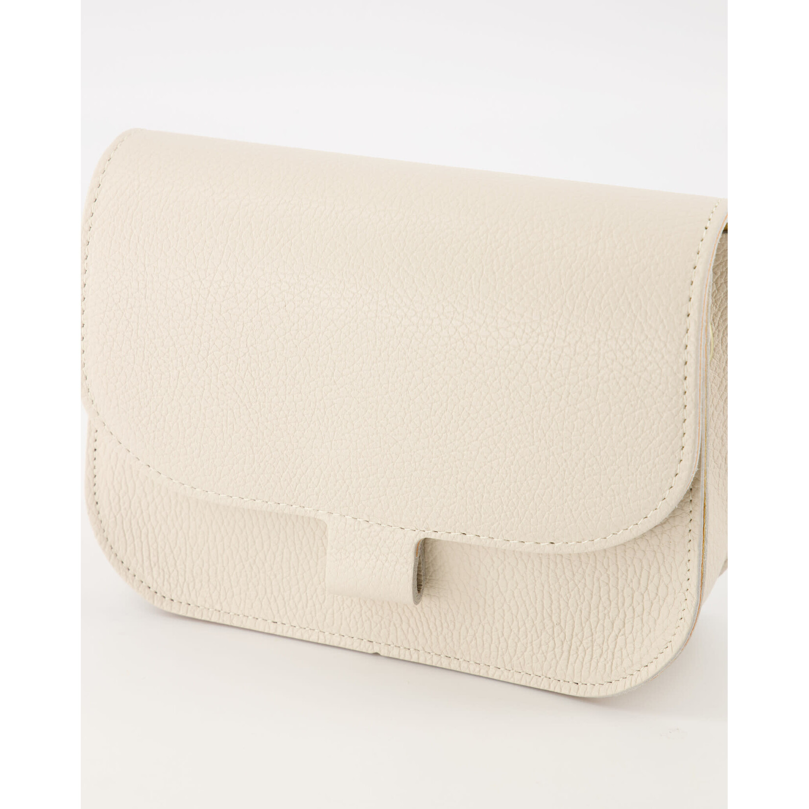 Leren tas Flora ecru