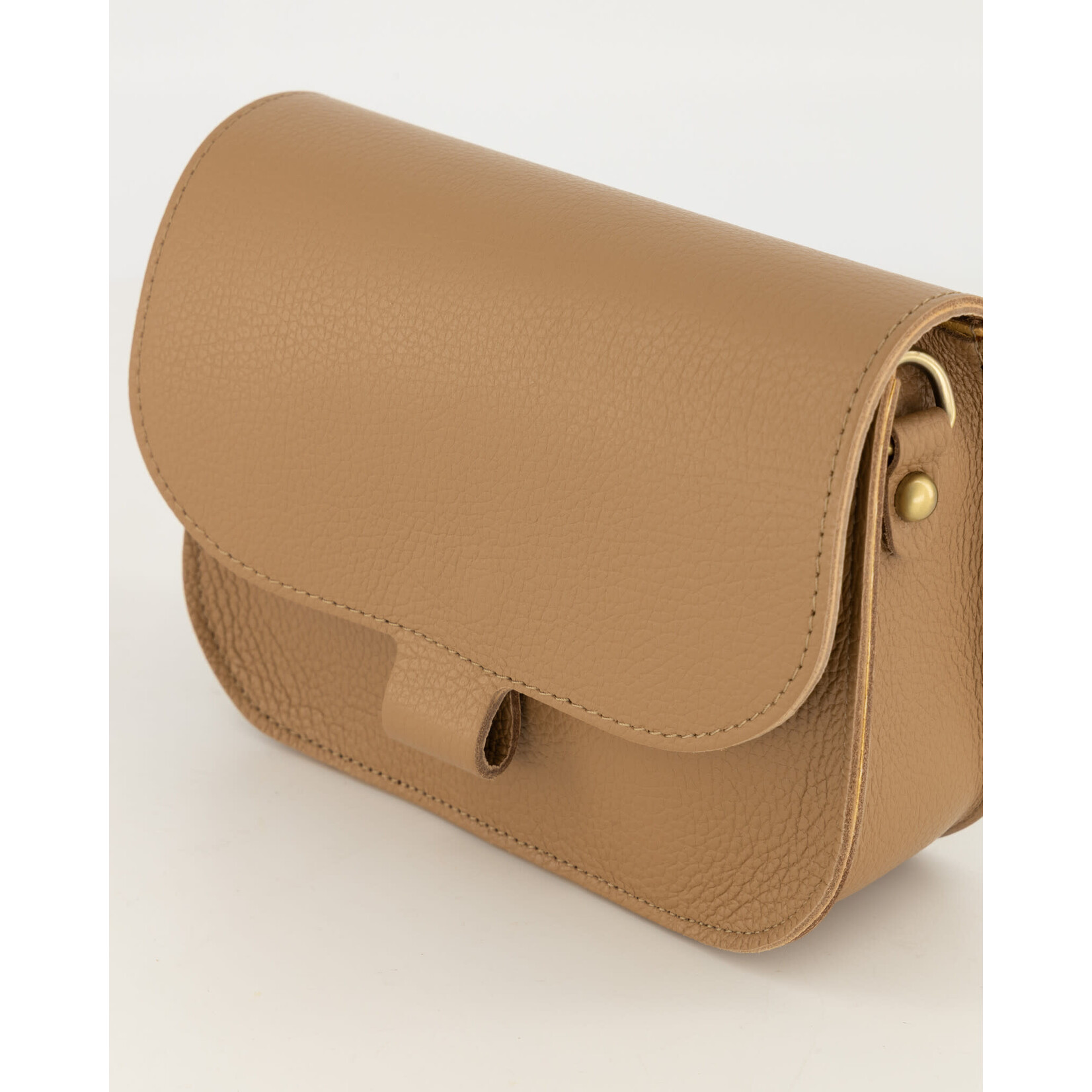 Leren tas Flora camel