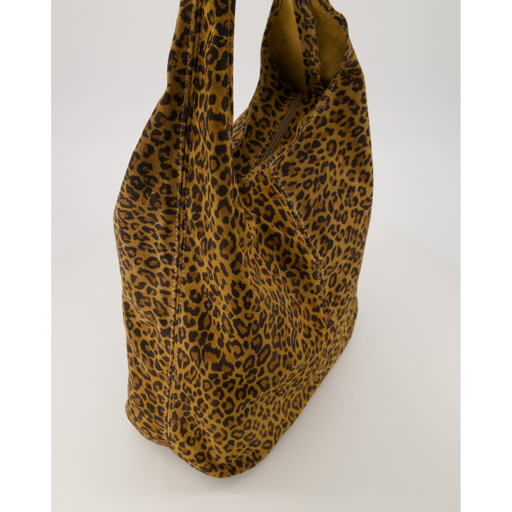 Suede tas Loreen leopard